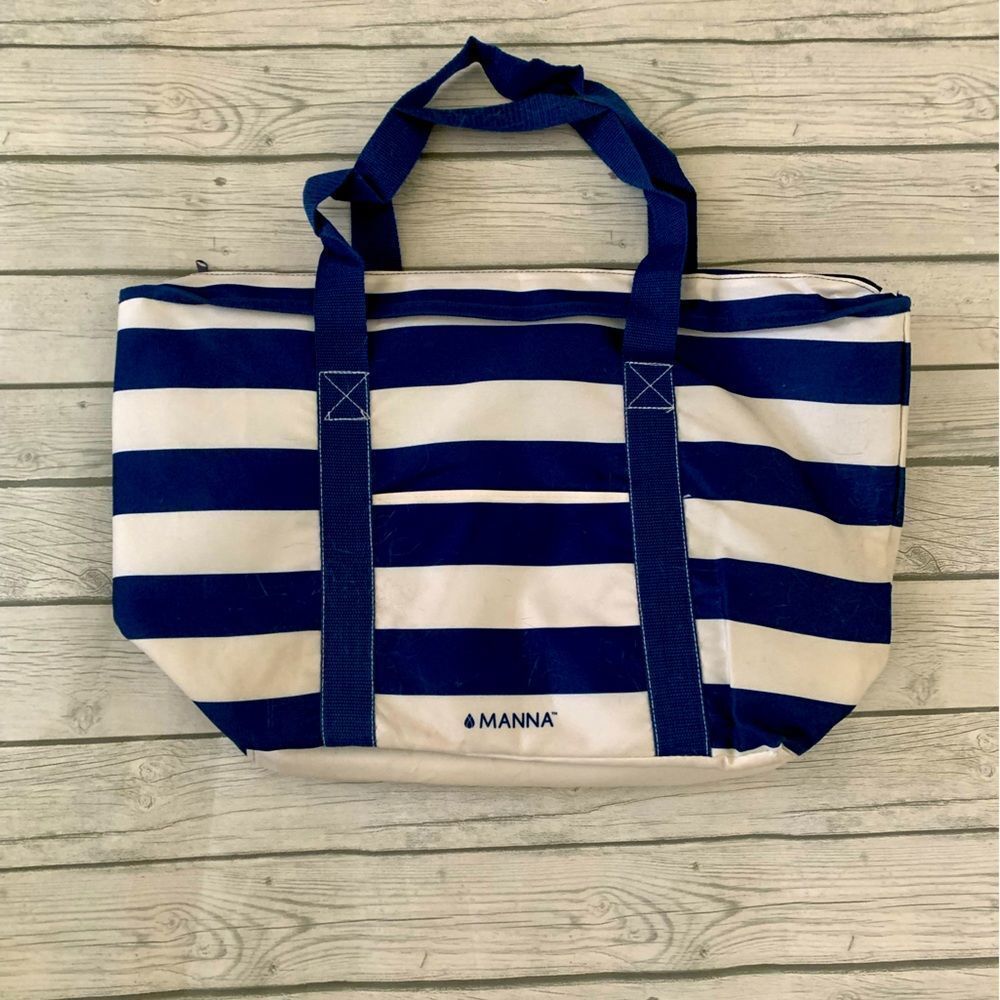 Manna blue striped insulated bag-Alltrue box